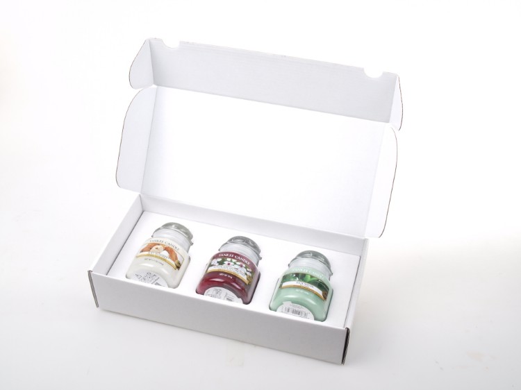 Image de Giftbox white for 3 small Jars (not included)