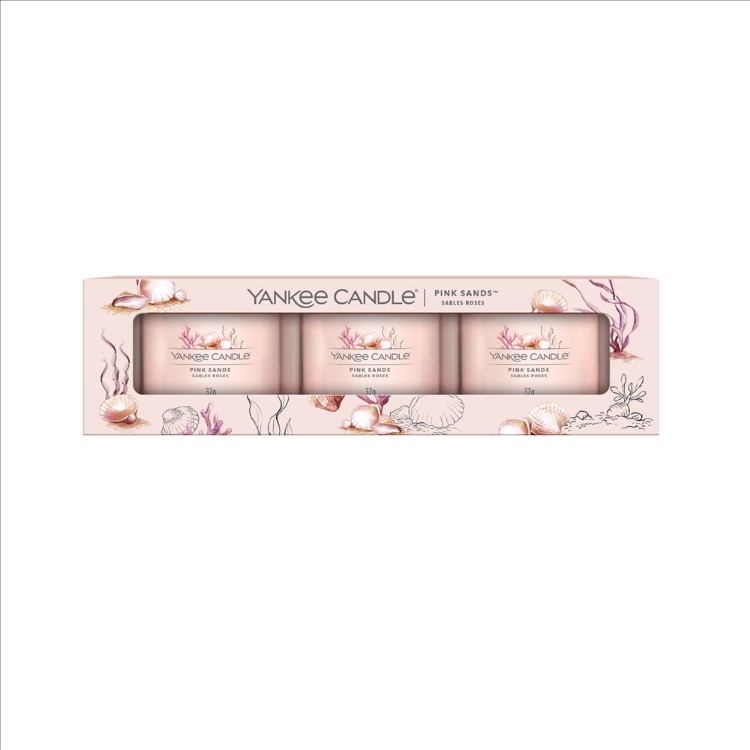 Image de Pink Sands Signature 3 Pack Filled Votive