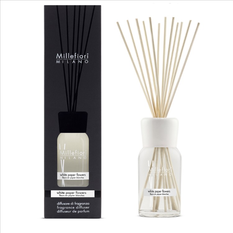 Immagine di White Paper Flowers Natural Stick Diffuser 500ml