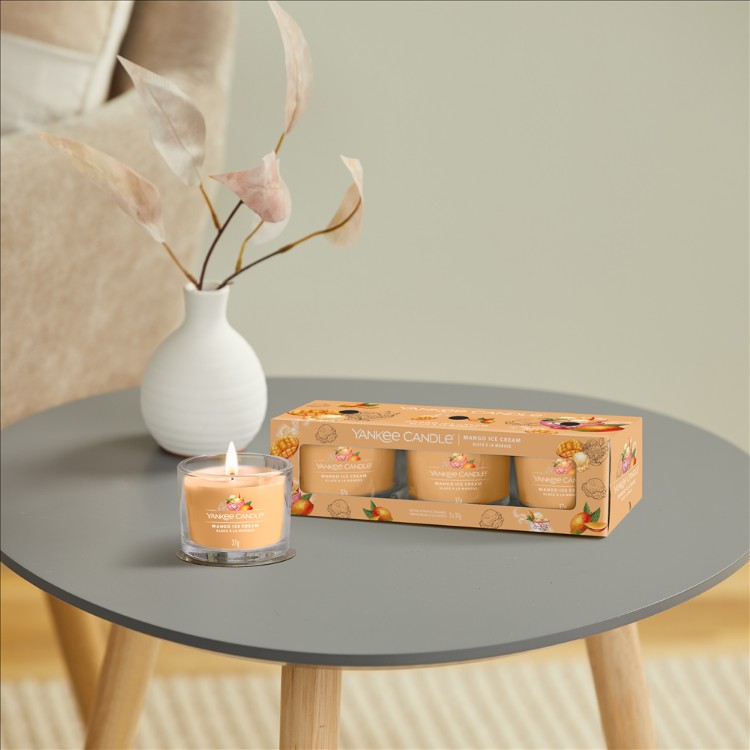 Bild von Mango Ice Cream Signature 3 Pack Filled Votive