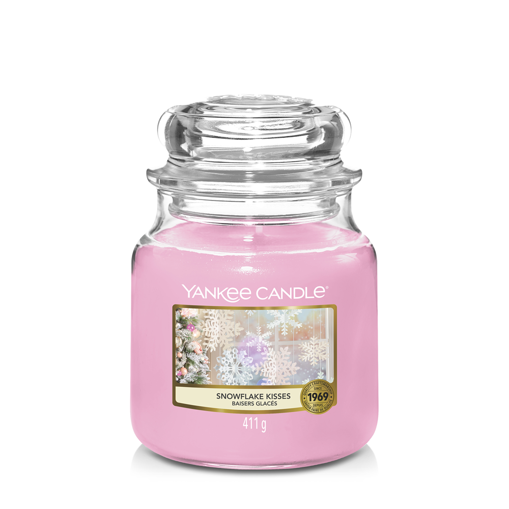 Snowflake Kisses medium Jar (mittel) Yankee Candle Offizielle site