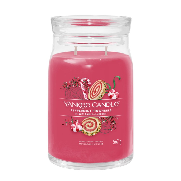 Image de Peppermint Pinwheels Signature Large Jar