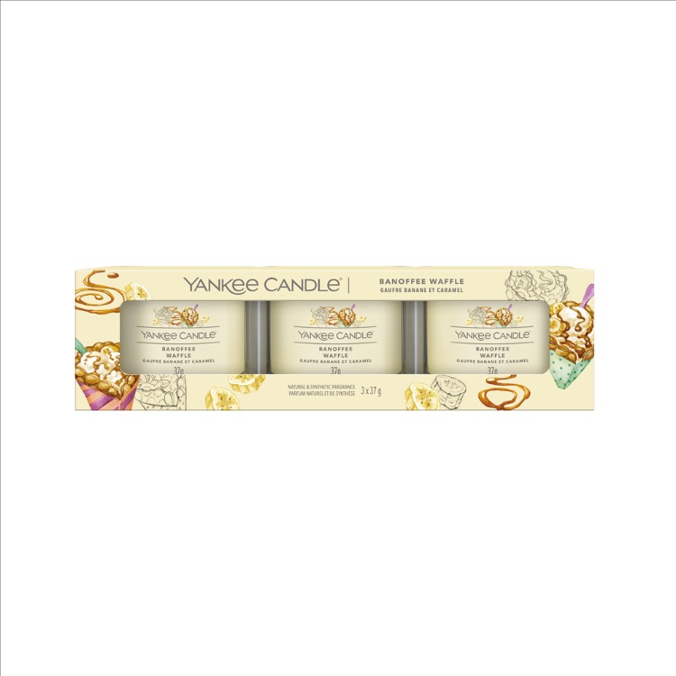 Image de Banoffee Waffle Signature 3 Pack Filled Votive