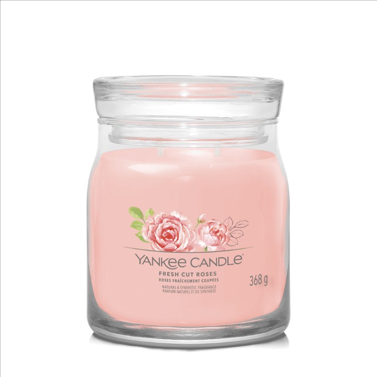 Immagine di Fresh Cut Roses Signature Medium Jar