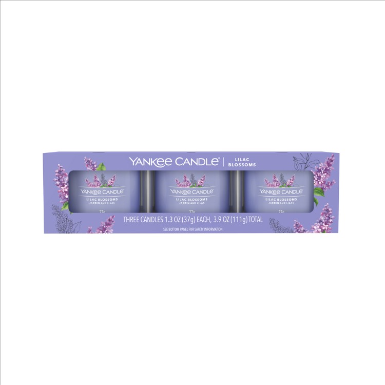 Immagine di Lilac Blossoms Signature 3 Pack Filled Votive