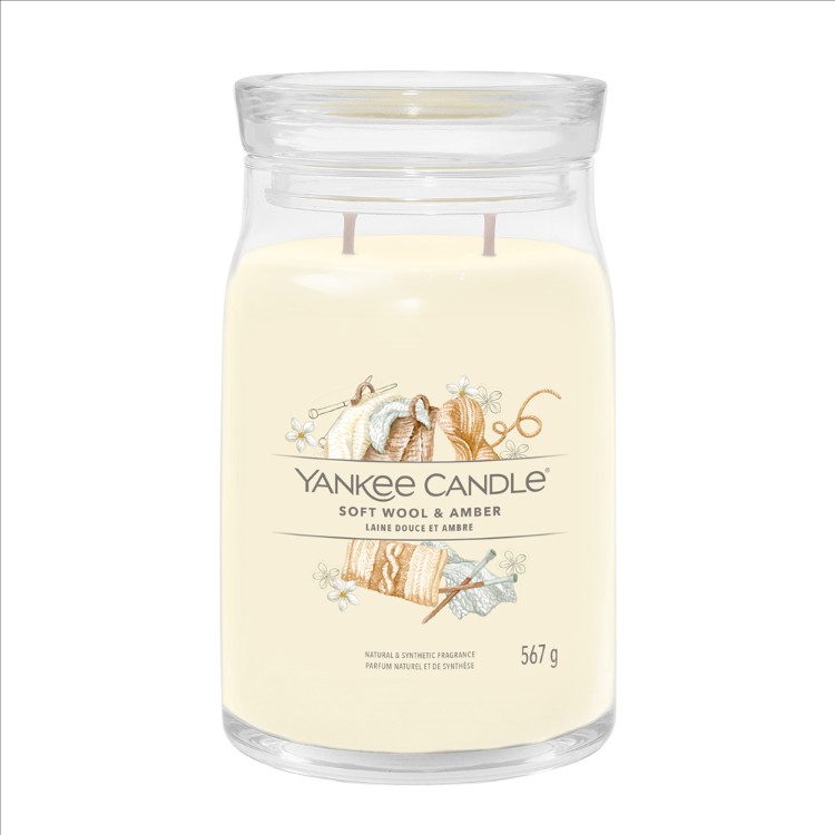 Immagine di Soft Wool & Amber Signature Large Jar