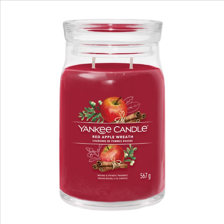 Image de Red Apple Wreath Signature Large Jar