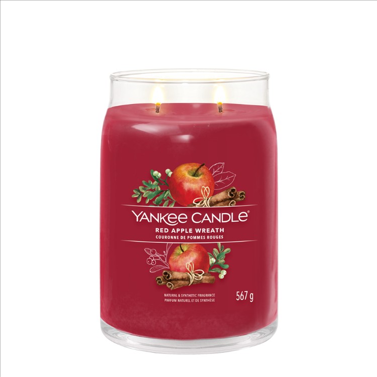 Image de Red Apple Wreath Signature Large Jar
