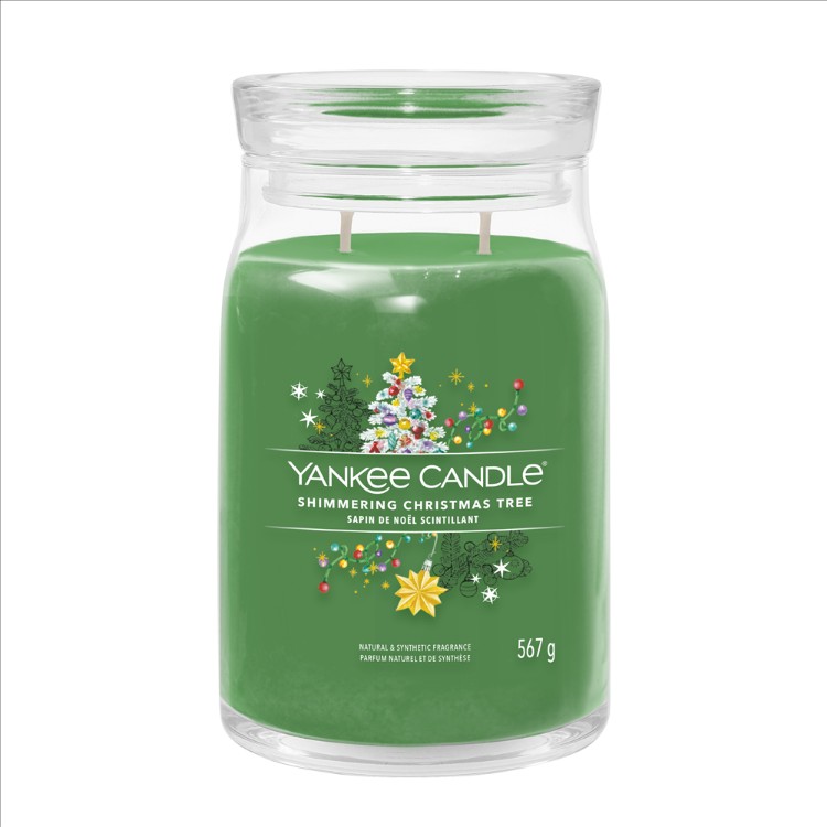 Image de Shimmering Christmas Tree Signature Large Jar