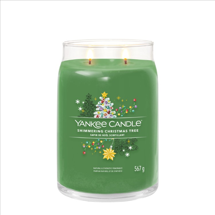 Image de Shimmering Christmas Tree Signature Large Jar