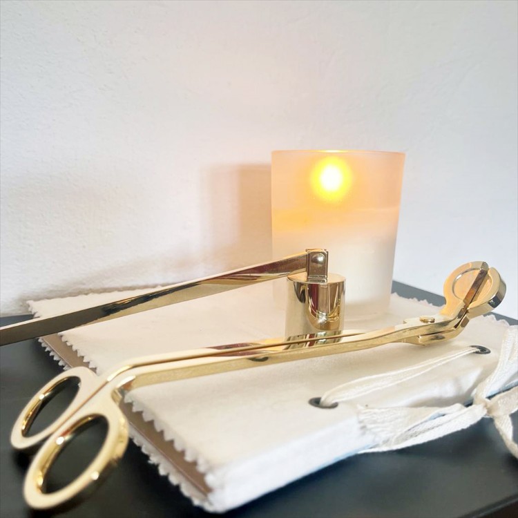 Image de Wick Trimmer & Candle Snuffer  Gold