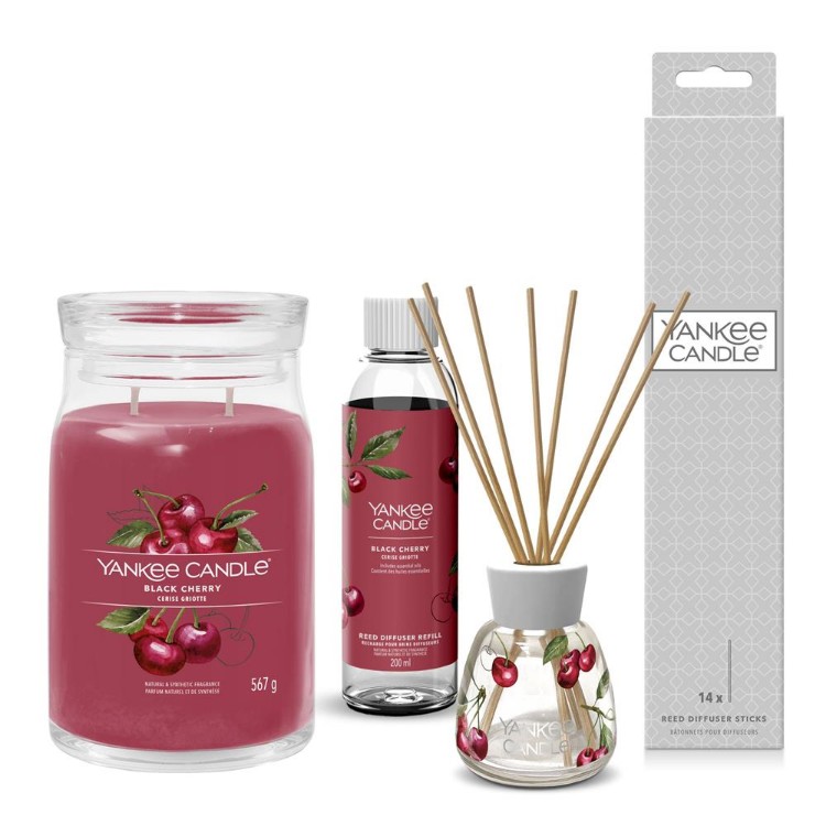 Bild von Black Cherry Signature Diffuser & Candle Set