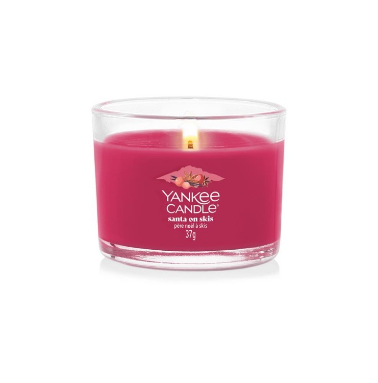 Image de Santa on Skis Signature Filled Votive