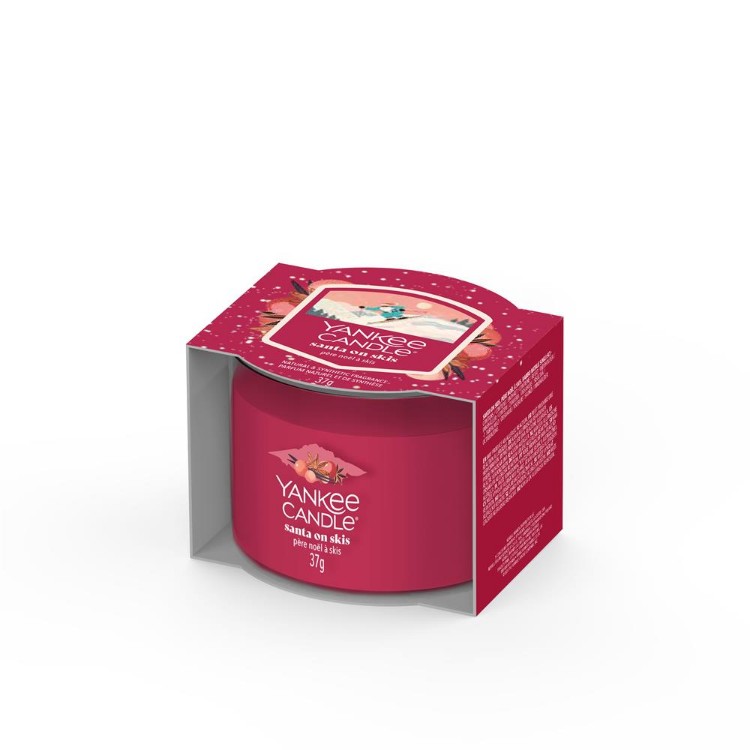 Image de Santa on Skis Signature Filled Votive