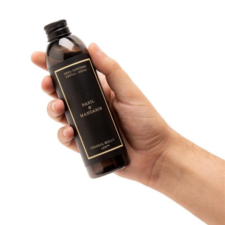 Image de Basil & Mandarin Premium Reed Diffuser Refill 200ml