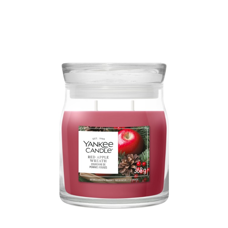 Image de Red Apple Wreath Signature Medium Jar