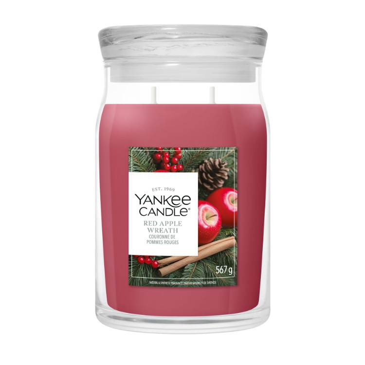 Image de Red Apple Wreath Signature Large Jar
